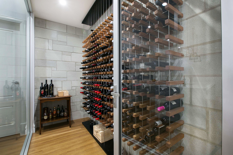 Trendy wine cellar photo in Adelaide