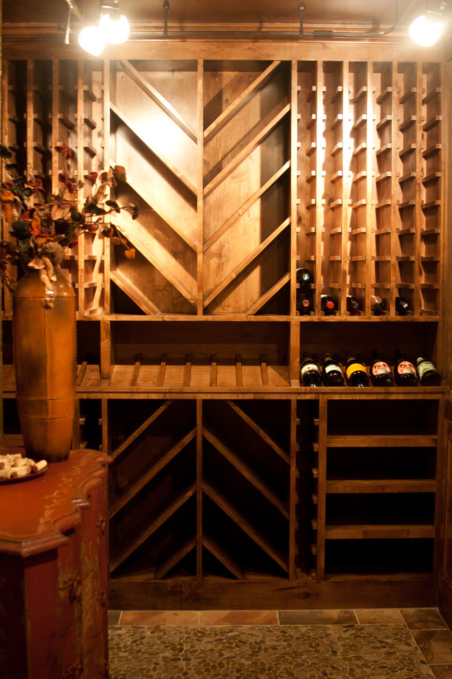 This is an example of a traditional wine cellar in Kansas City.