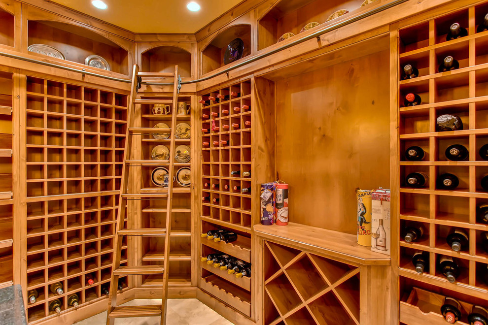 Inspiration for a wine cellar remodel in Denver