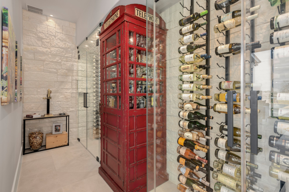 Hill Country Modern Contemporary Wine Cellar Austin by Garner