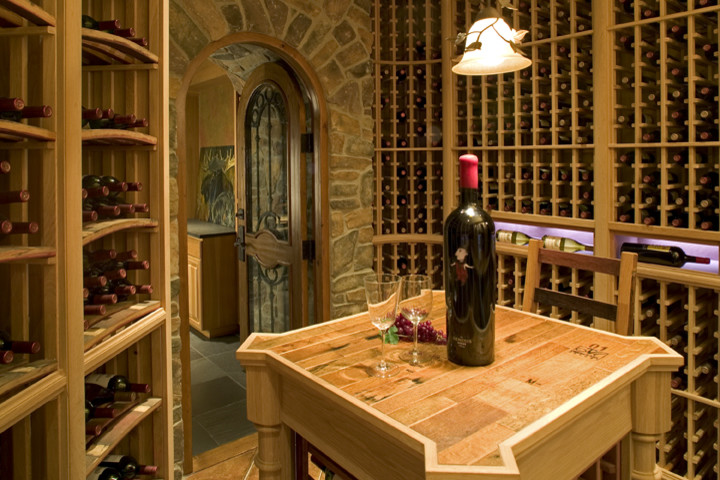 Inspiration pour une cave à vin design.