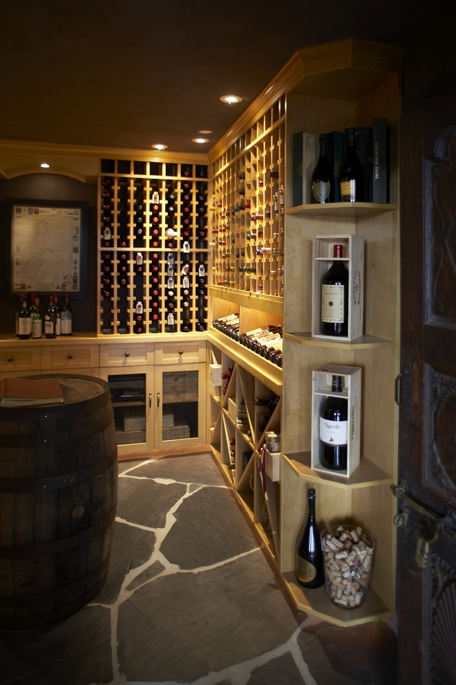 Hillside Traditional Wine Cellar Vancouver by LOTOS