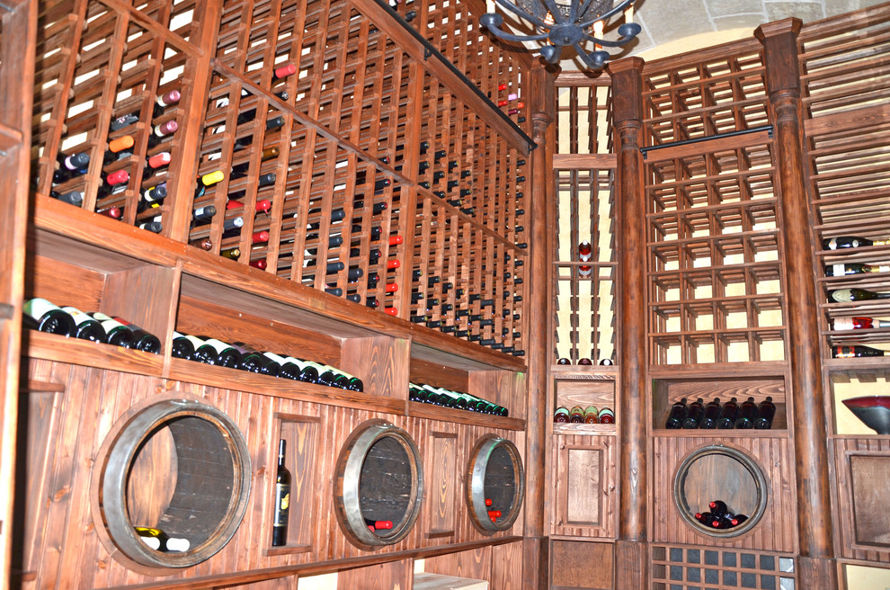 Inspiration for a timeless wine cellar remodel in Tampa