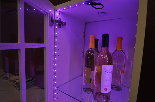 Inspired Led Color Changing Rgb Inside Wine Cabinet Contemporary Wine Cellar Phoenix By Inspired Led Houzz