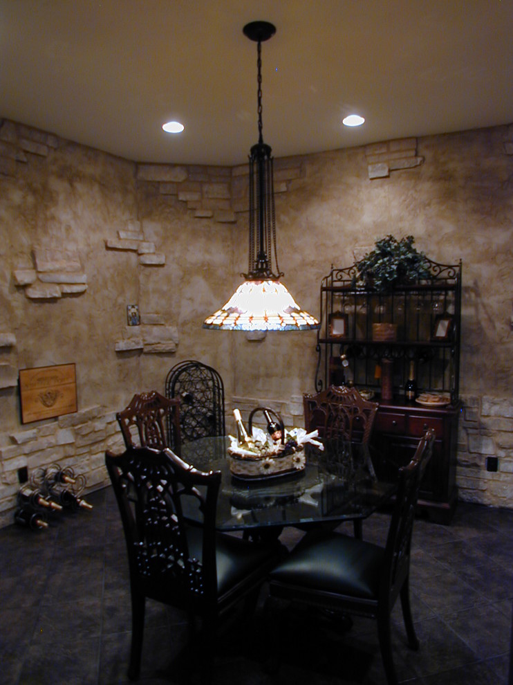 Inspiration for a timeless wine cellar remodel in Milwaukee