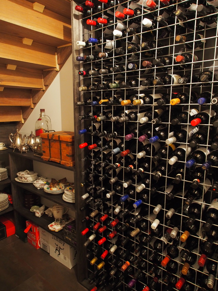 Contemporary wine cellar in Melbourne.