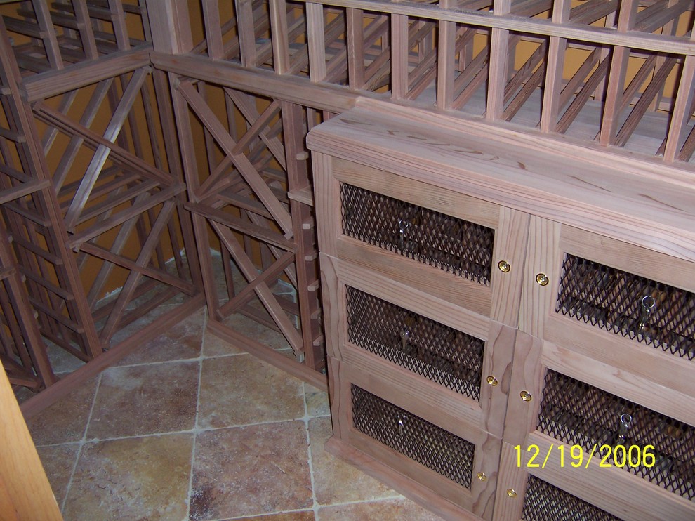 This is an example of a classic wine cellar in Atlanta.