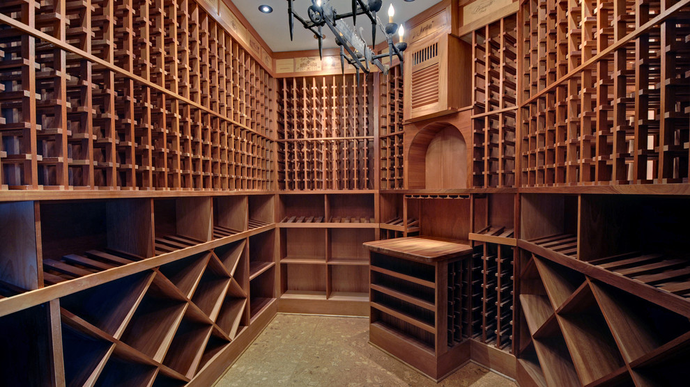Lake Burton Custom Homes Rustic Wine Cellar Atlanta by Envision