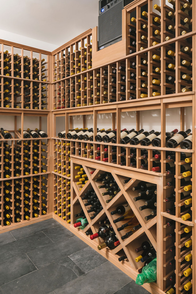 Transitional wine cellar photo in Portland