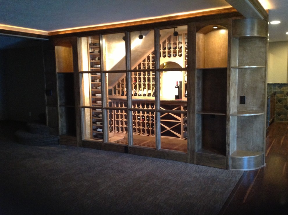 Example of a wine cellar design in Omaha