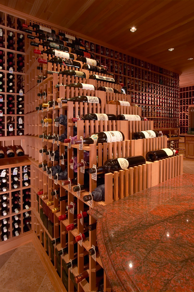 Large Traditional Beverly Hills, Los Angeles Large Walk in Custom Wine