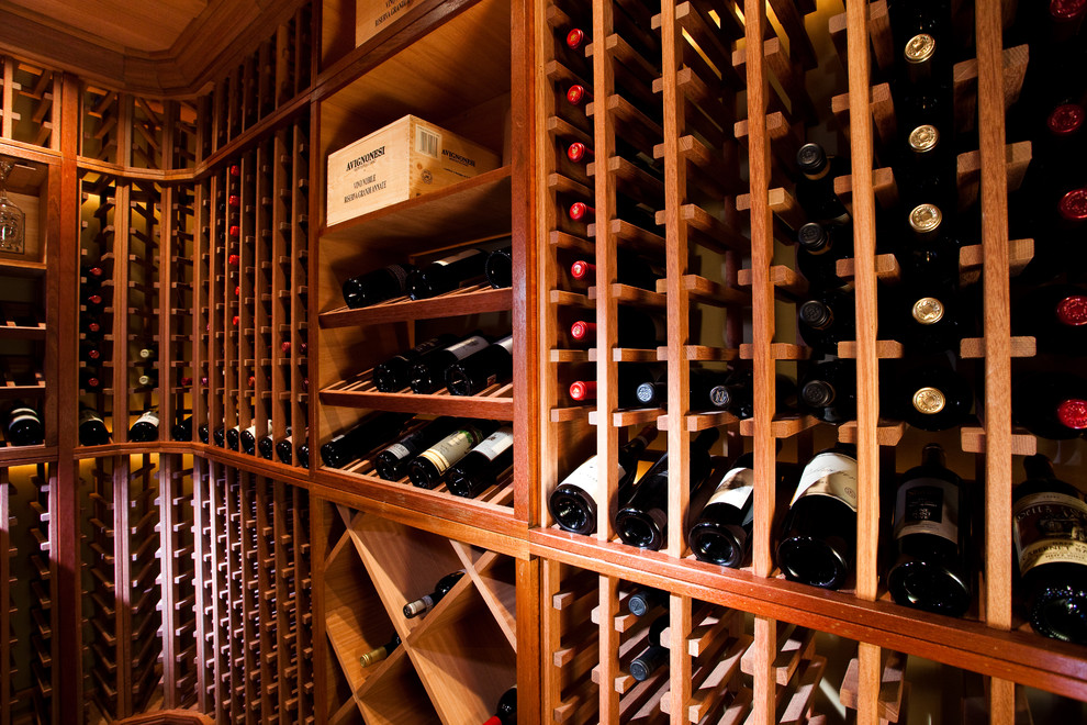 Inspiration for a traditional wine cellar in Indianapolis.