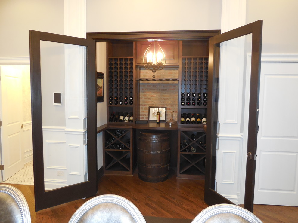 Inspiration for a victorian wine cellar remodel in Chicago