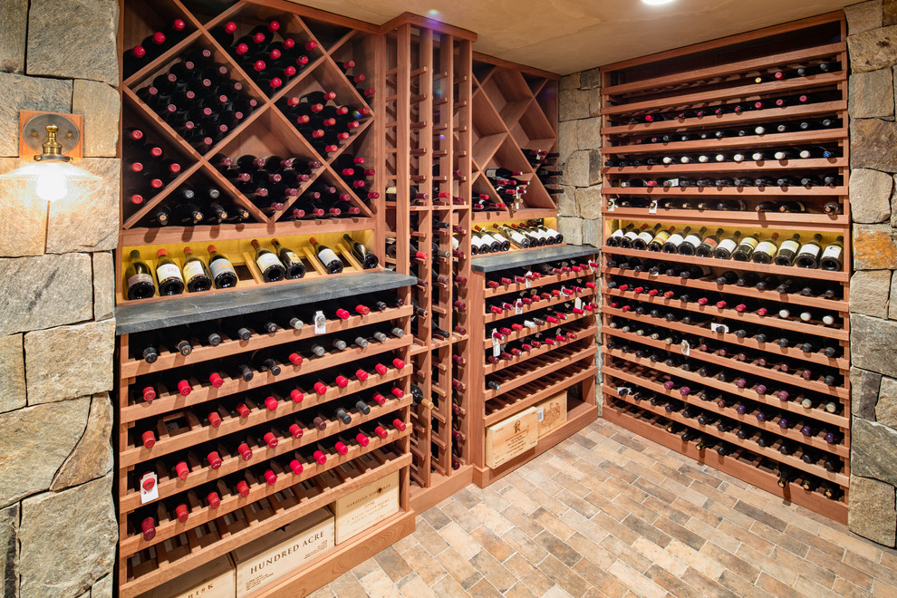 Rustic wine cellar in New York.