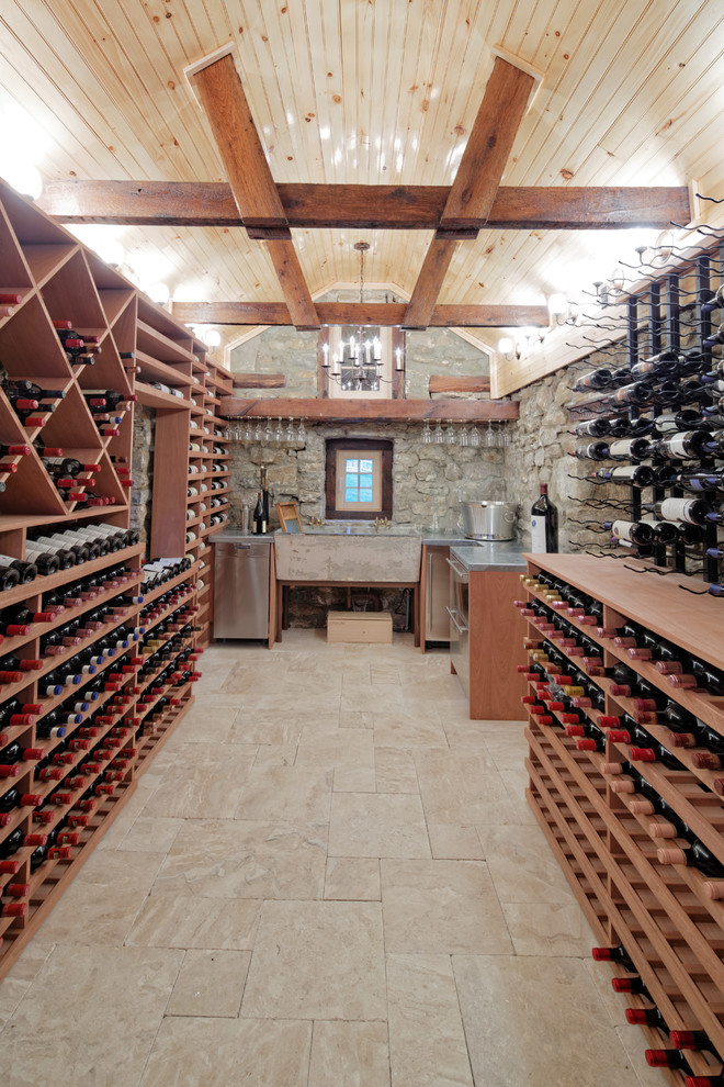 Long Valley NJCustom Wine Cellar Design and Install Rustic Wine