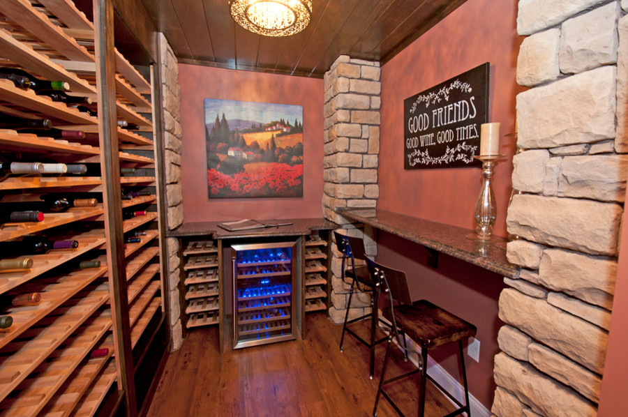 Design ideas for a rustic wine cellar in Other.
