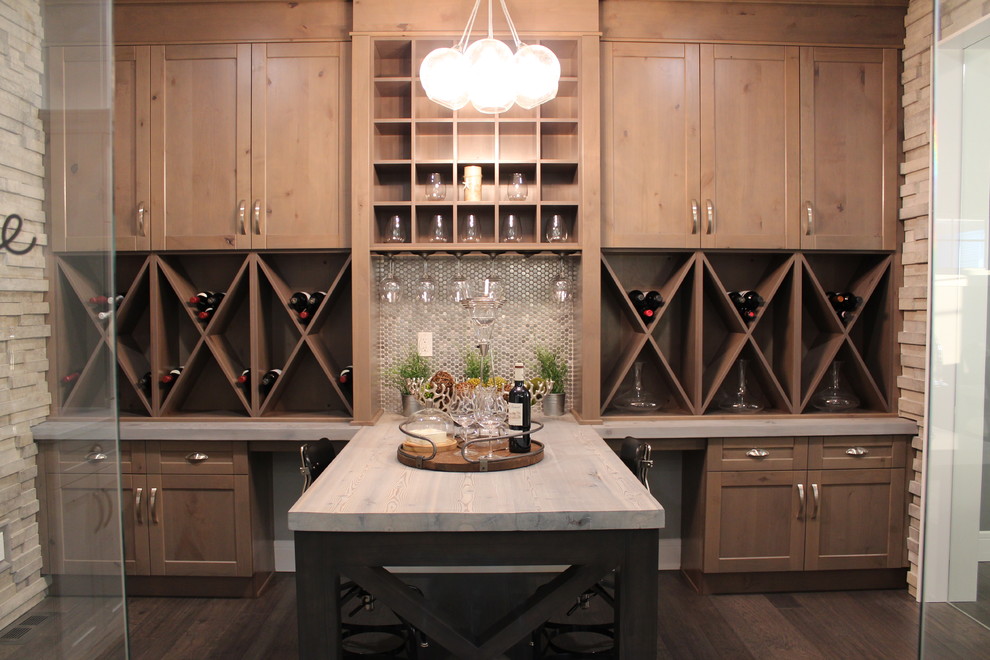 Lottery Dream home Transitional Wine Cellar Edmonton by Lori