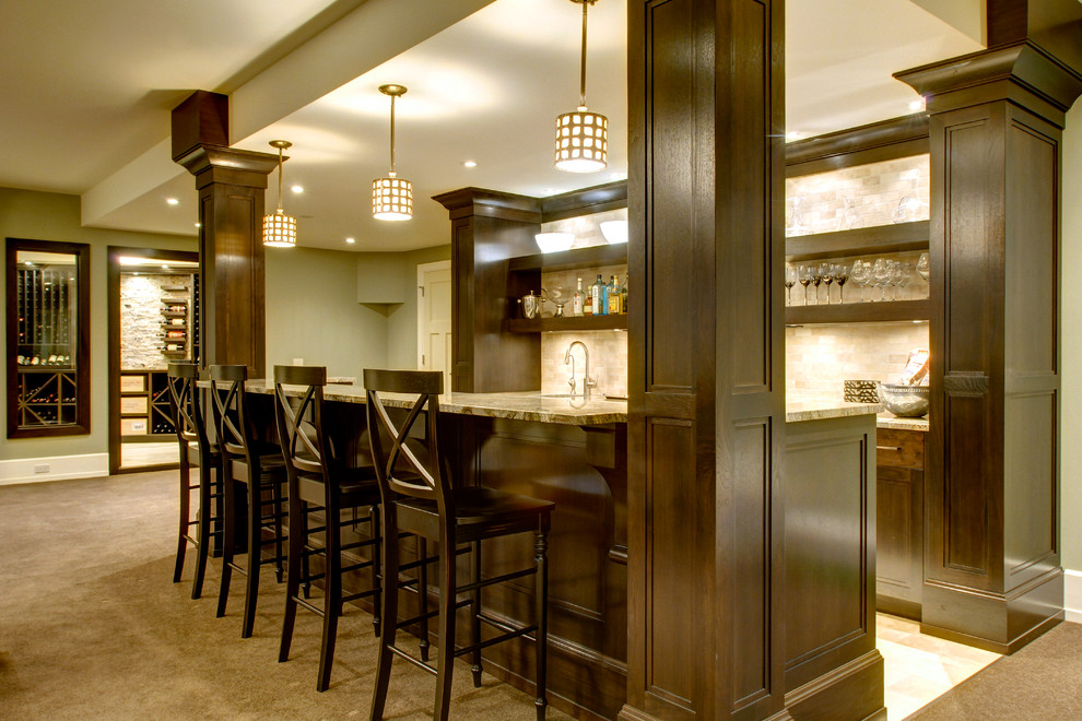 Luxury Living Contemporary Wine Cellar Calgary by Rockwood Custom Homes Houzz