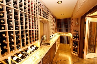 Mahogany Wine Racks And Custom Wine Cellar Doors Tropical Wine Cellar Hawaii By Wine Cellars By Coastal Houzz Au