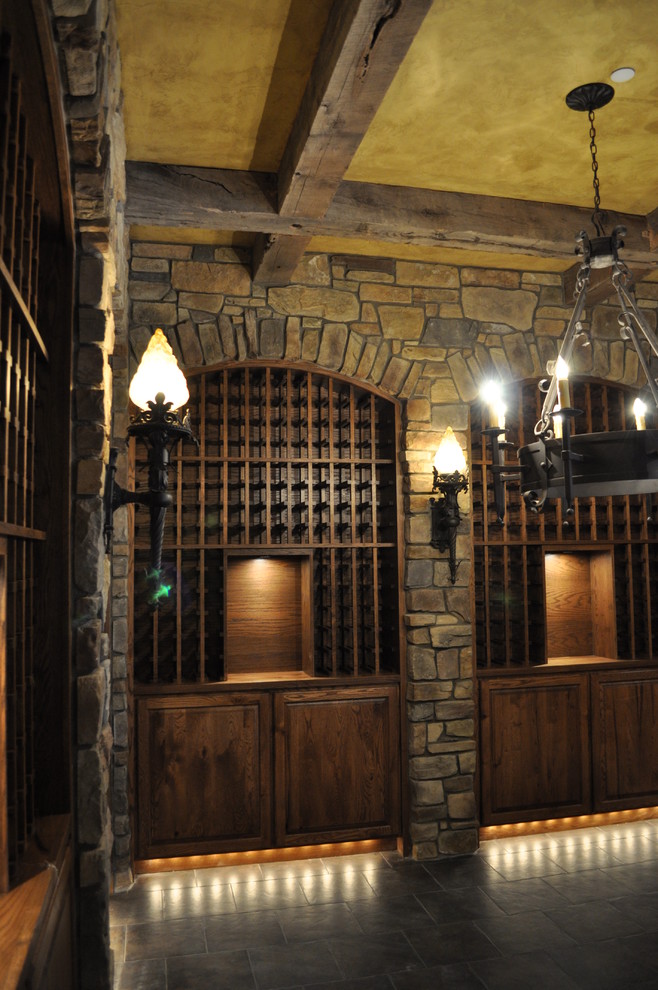 Marsh residence Mediterranean Wine Cellar Portland by Ageing