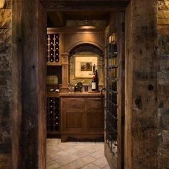 Wine cellar - transitional wine cellar idea in Dallas