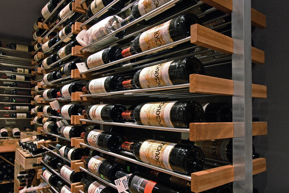 Design ideas for a contemporary wine cellar in Other.