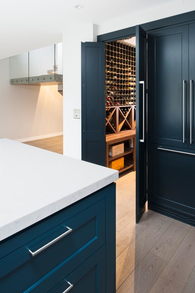 Modern contemporary Americanstyle kitchen Contemporary Wine Cellar
