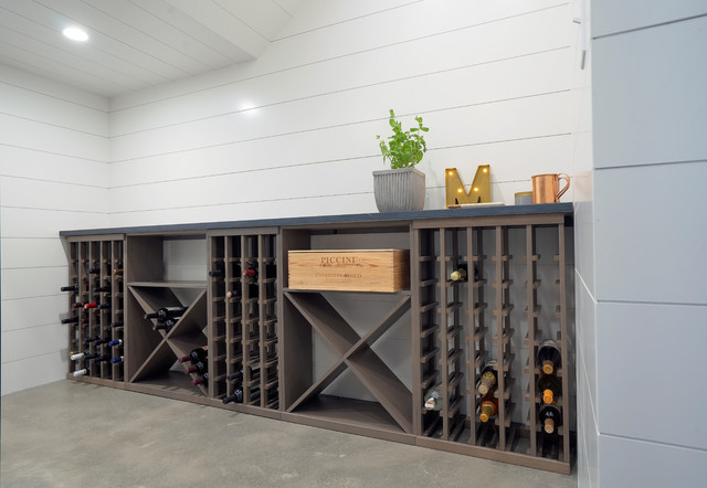 Modern Farmhouse Farmhouse Wine Cellar Atlanta by Infinite Home Houzz