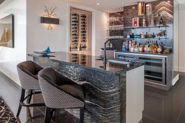Modern Penthouse - Modern - Wine Cellar - Houston - by The Design Firm ... - Private Wine Cellar Penthouse Apartment