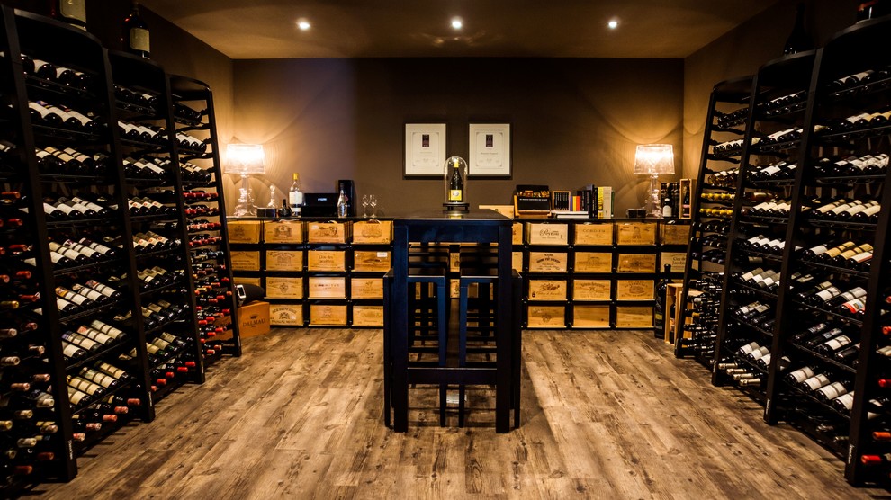 Wine cellar - modern wine cellar idea in Amsterdam