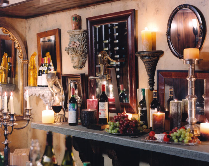 Inspiration for a traditional wine cellar in New Orleans.