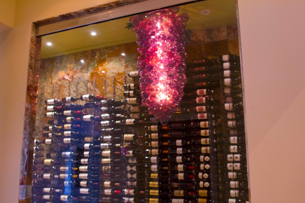 Naples House of Glass Traditional Wine Cellar Miami by Ethel A