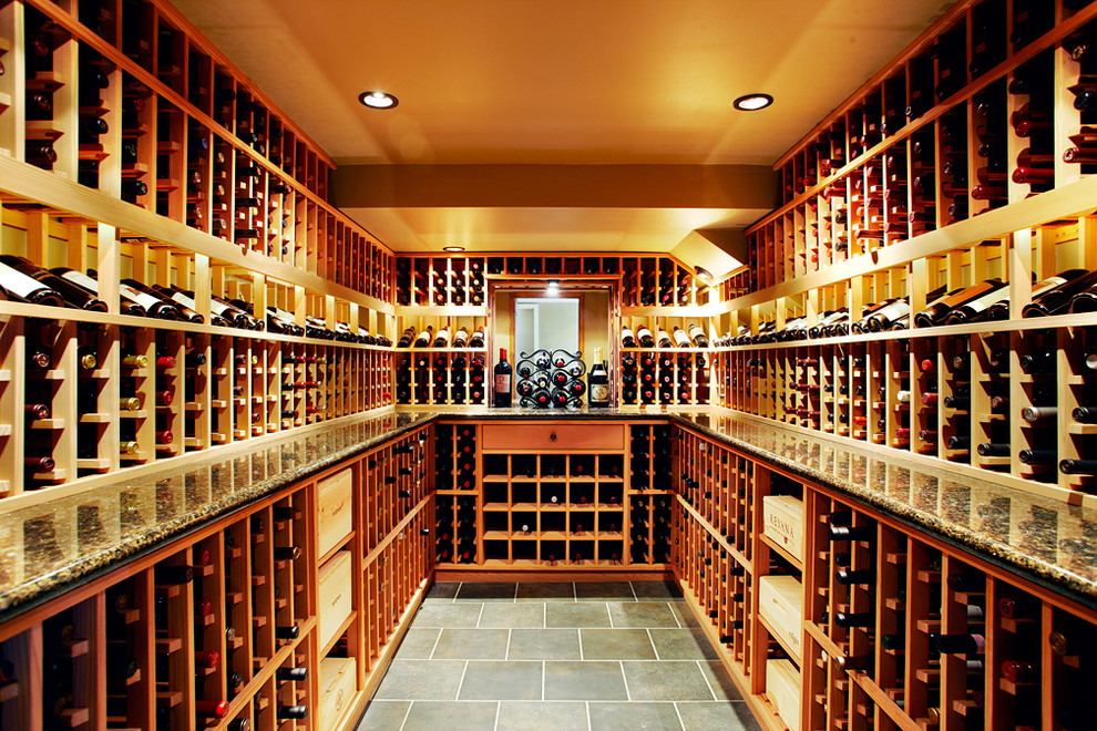 Inspiration for a modern wine cellar in San Francisco.