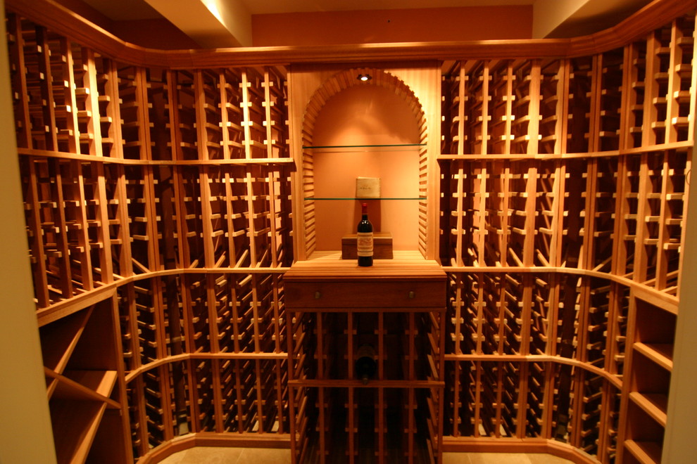 New Caanan Custom Wine Cellar Traditional Wine Cellar New York