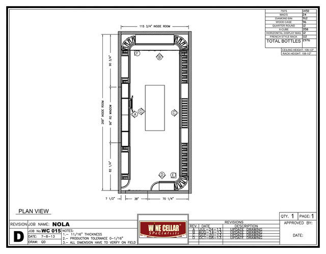 New Orleans Master Wine Cellar Builders Traditional Wine Cellar