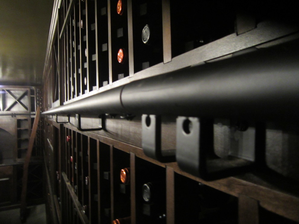 New Orleans Wine Room Ladder Rail and Hardware Traditional Wine