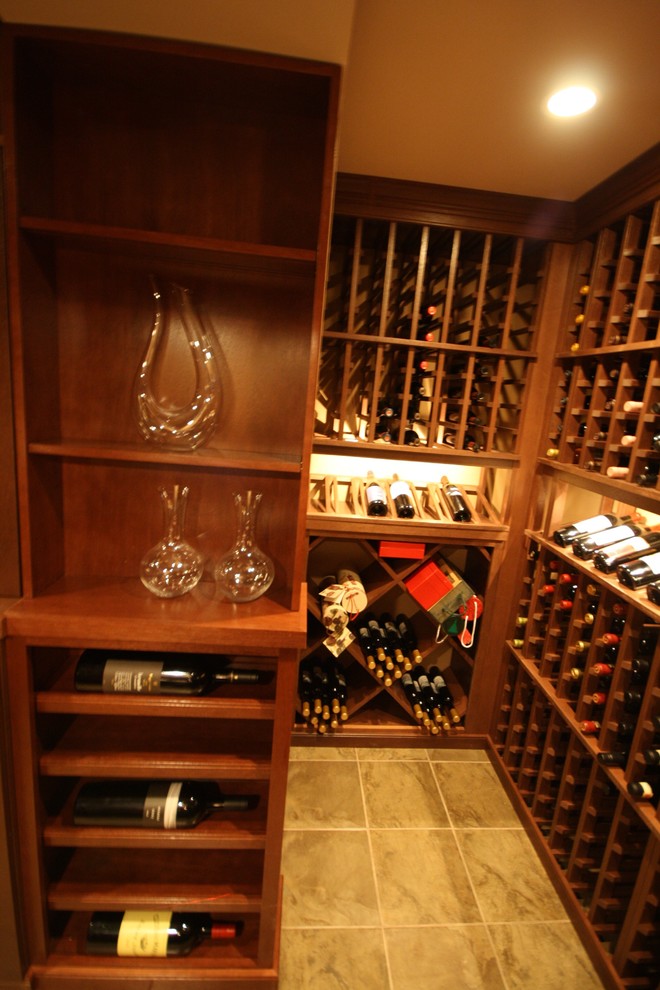 Example of a classic wine cellar design in Toronto