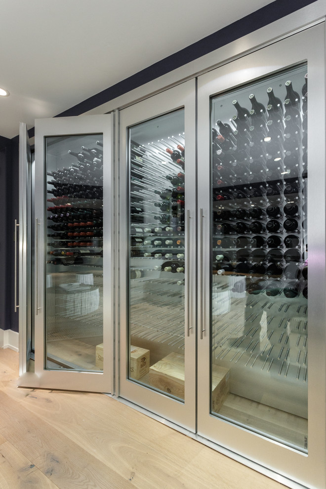 Large trendy wine cellar photo in Philadelphia