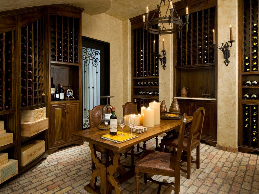This is an example of a classic wine cellar in Dallas.