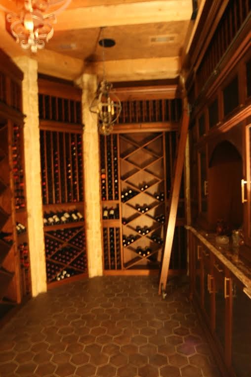 Inspiration pour une cave à vin craftsman.