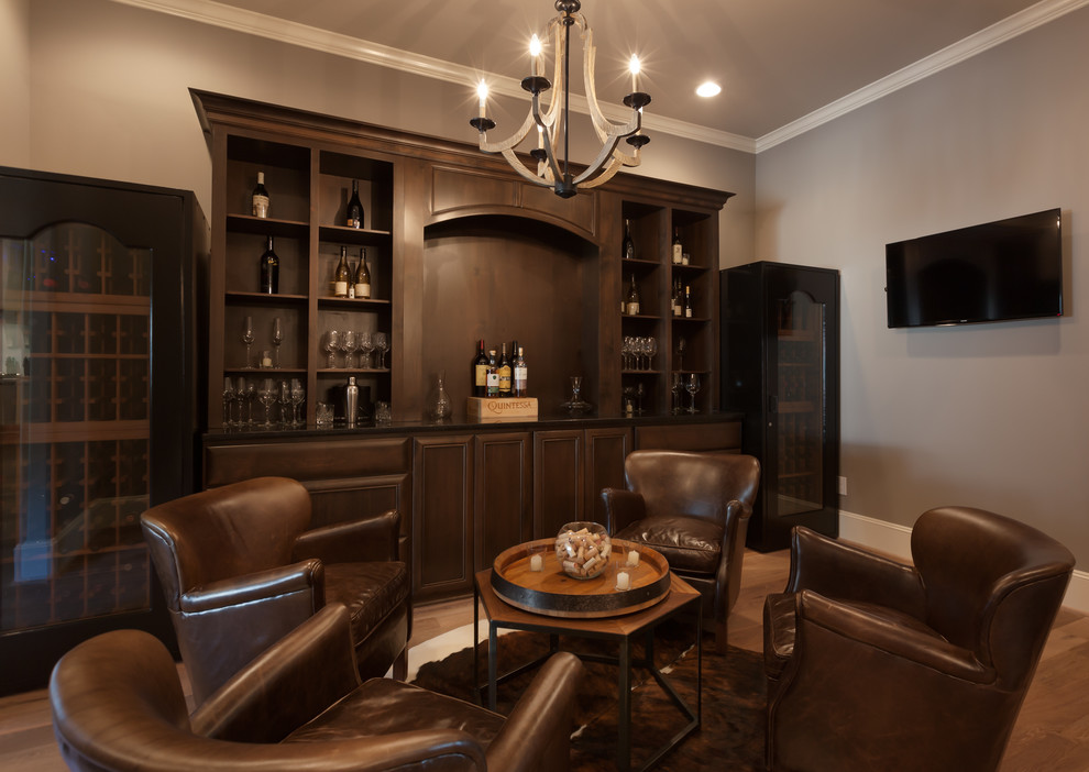 Oak Forest Craftsman Traditional Wine Cellar Houston by