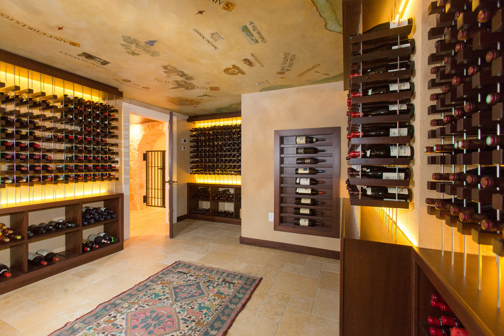 Old Meets New Wine Cellar Transitional Wine Cellar Boston by