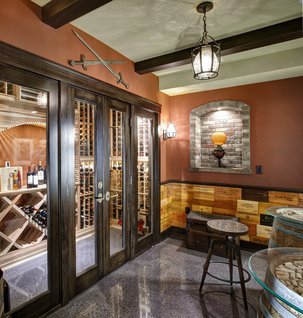 Old Mission penninsula Transitional Wine Cellar Other by Design