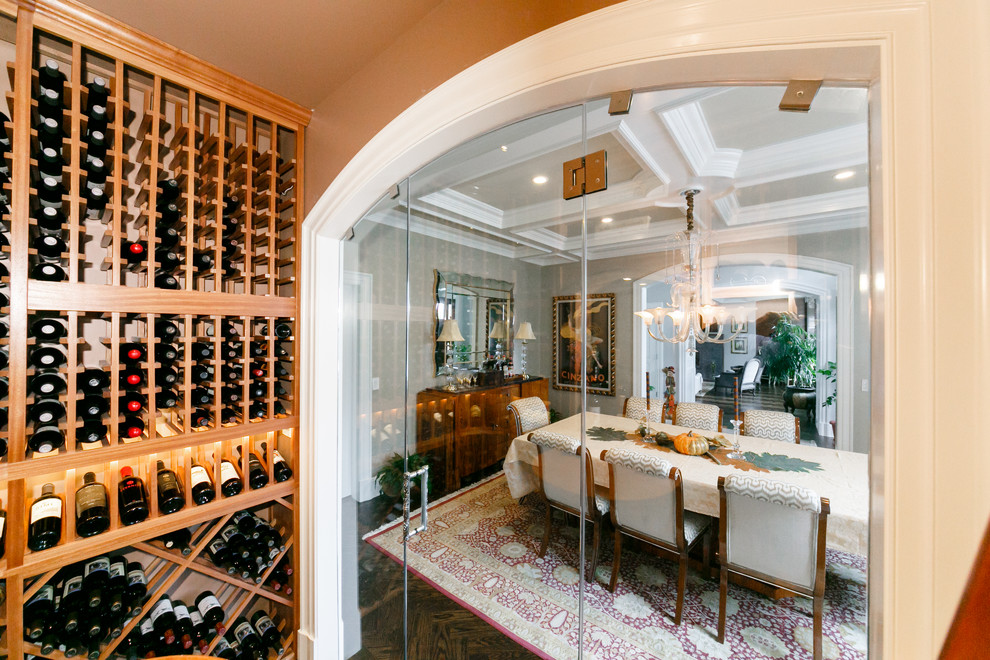 Old Westbury Long Island Wine Room Traditional Wine Cellar New