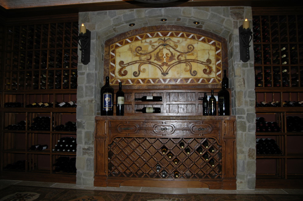 Old world style Mediterranean Wine Cellar Orange County by Vintage Cellars Houzz