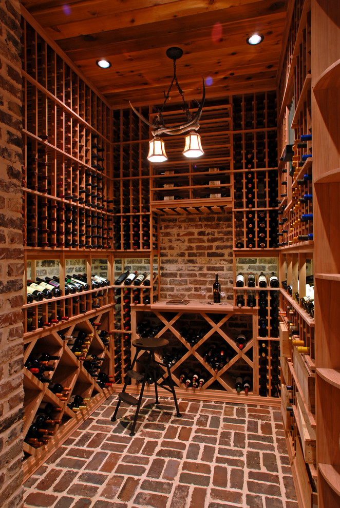 Old World Styling Wine Cellar Atlanta by Richard Padgham Fine