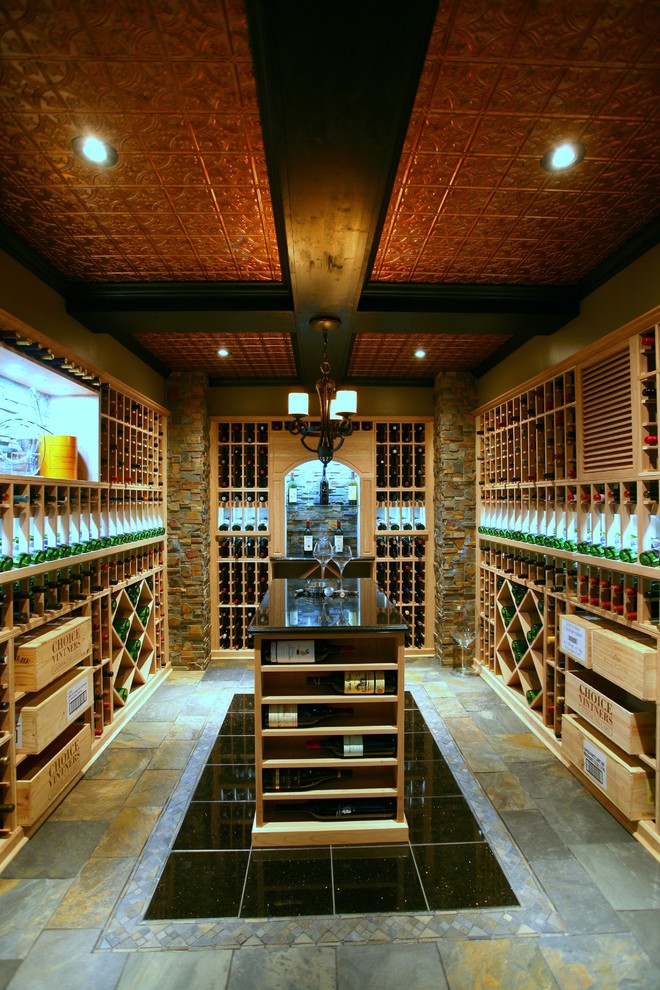 Inspiration for a timeless wine cellar remodel in Ottawa