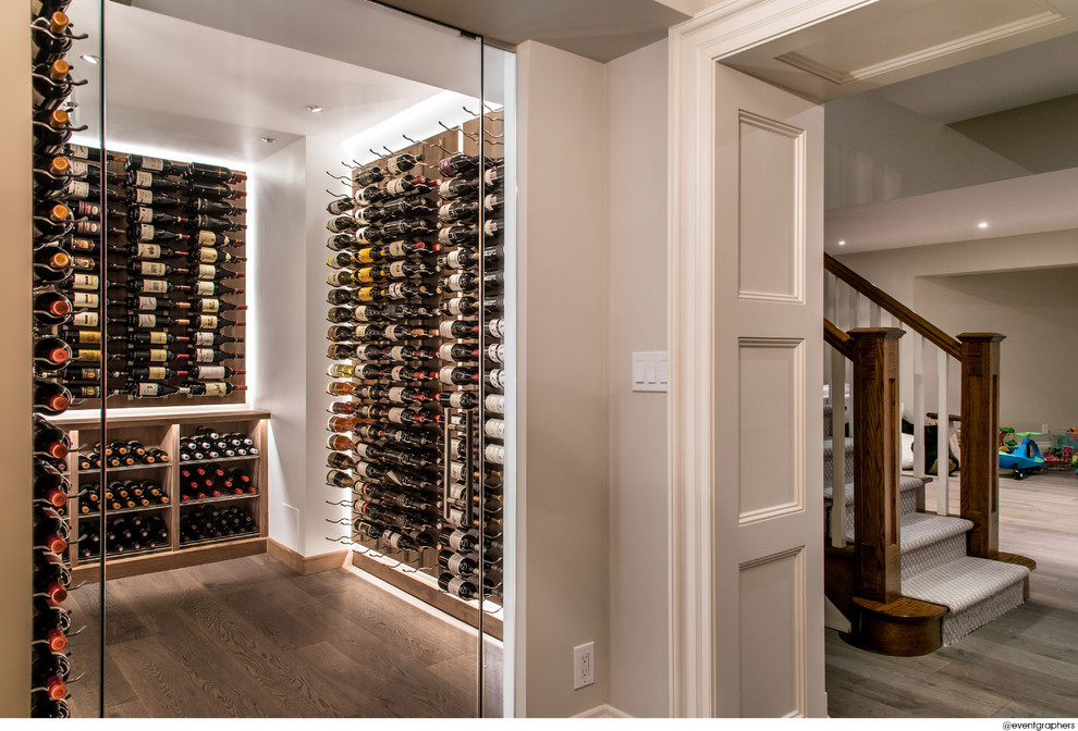 Papro Wine Cellar featuring walnut panels and Vintageview