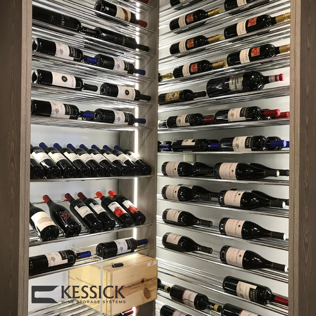 Parallel Wine Storage System Contemporary Wine Cellar Other by