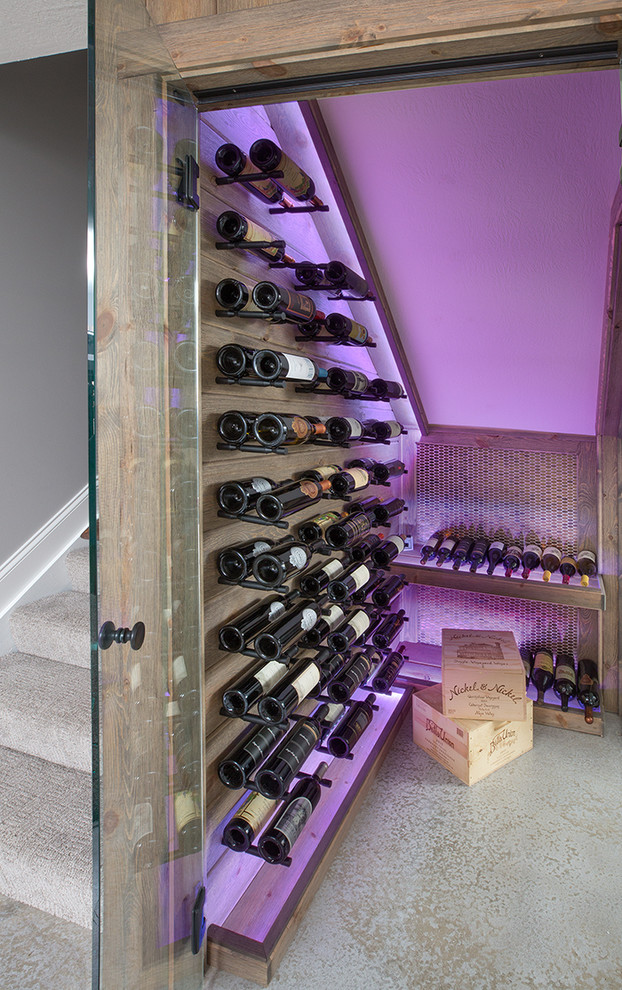 Wine cellar - transitional wine cellar idea in Columbus